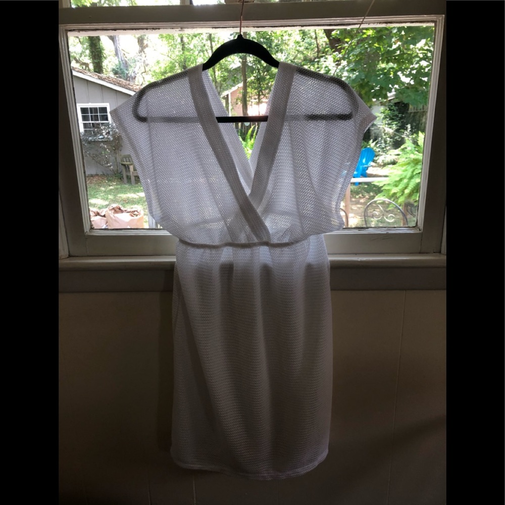 Cute coverup! Hangs off shoulders.